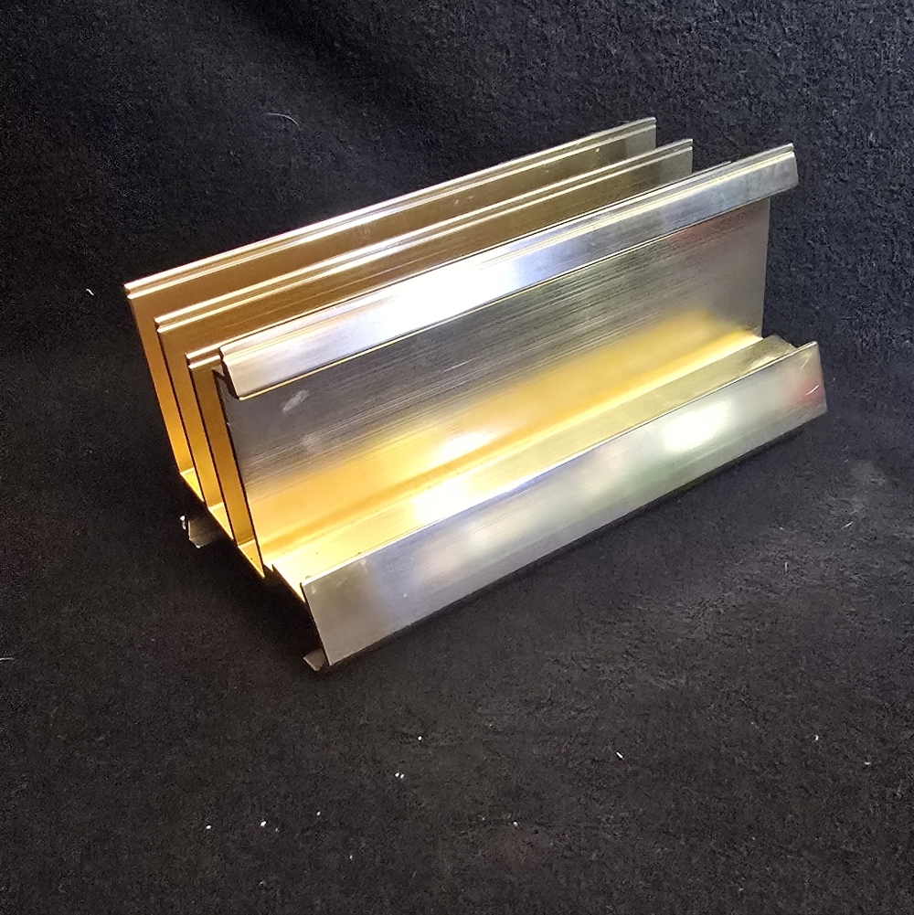 Gold Tone Desk Organizer